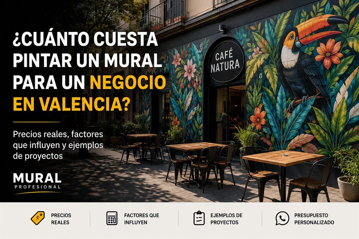 Cuánto cuesta pintar un mural para un negocio en Valencia — guía de precios